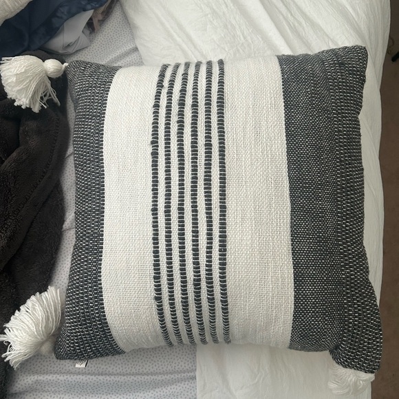 Target Other - Target Black and White Accent Pillow with Stripes